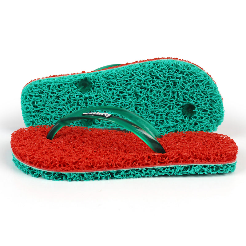 Slim Tradicional Vermelho + Verde Piscina